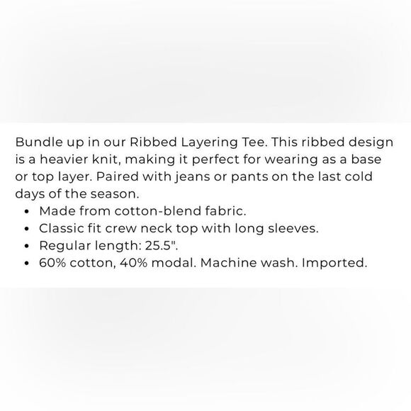 Chico’s PIMA long sleeve top - Picture 5 of 6